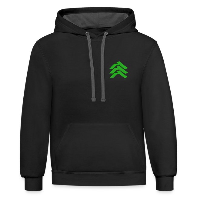 Contrast Hoodie</br>Sarge Stripes & Warrior</br><sup>(without Words)</sup> - Image 2