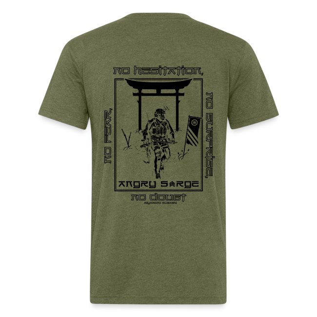 Green Fitted</br>Ronin Kanji & Warrior</br><sup>(with Words)</sup> - Image 3