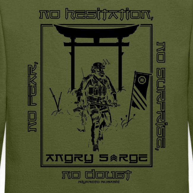 Green Premium Hoodie</br>Ronin Kanji & Warrior</br><sup>(with Words)</sup> - Image 5